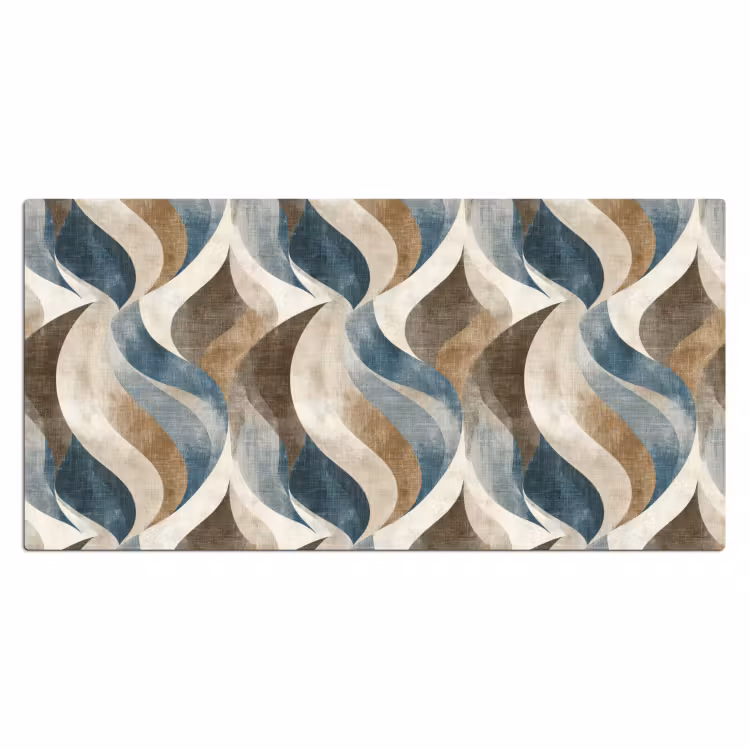 Abstract - Golven - Kleurrijk Muismat XXL klein 681 -3d_leeg