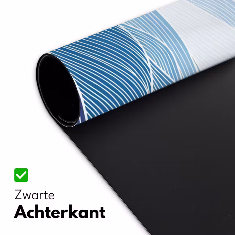 Abstract - Golven - Patroon - Blauw - Modern Muismat XXL klein -sfeer2