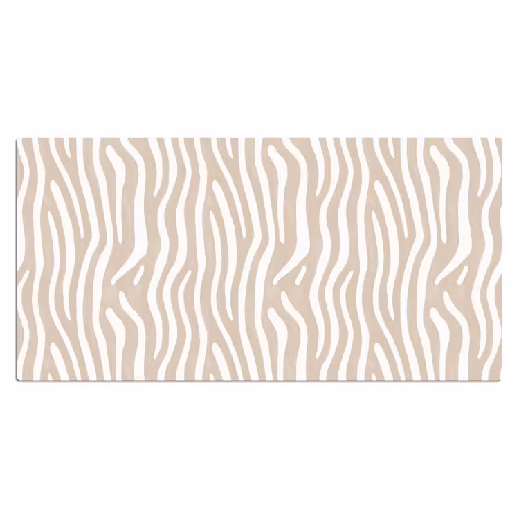 Abstract - Zebra - Beige Muismat XXL klein 681 -3d_leeg