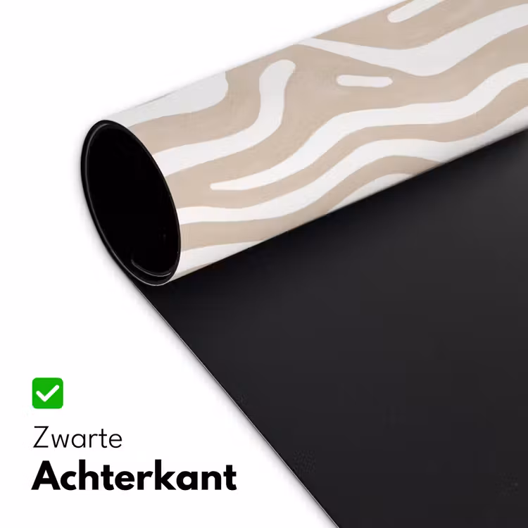 Abstract - Zebra - Beige Muismat XXL klein 681 -sfeer2