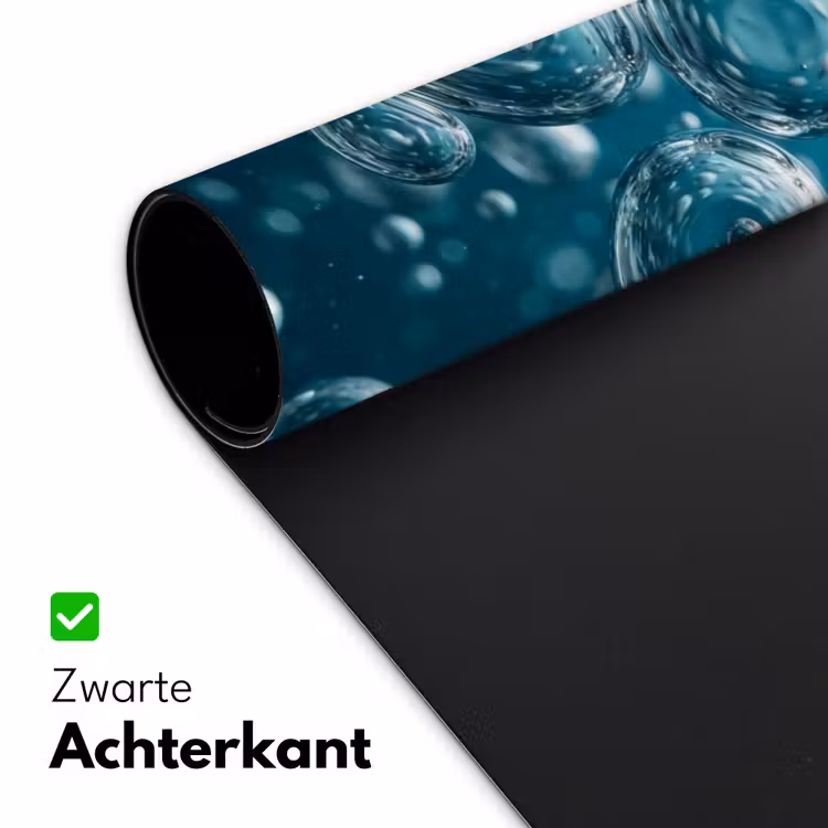 Luchtbellen - Dynamisch - Blauw Muismat XXL klein -sfeer2