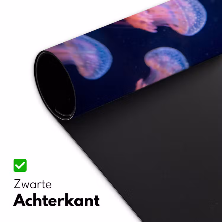 Dier - Onderwater - Natuur - Roze - Mysterieus Muismat XXL klein -sfeer2