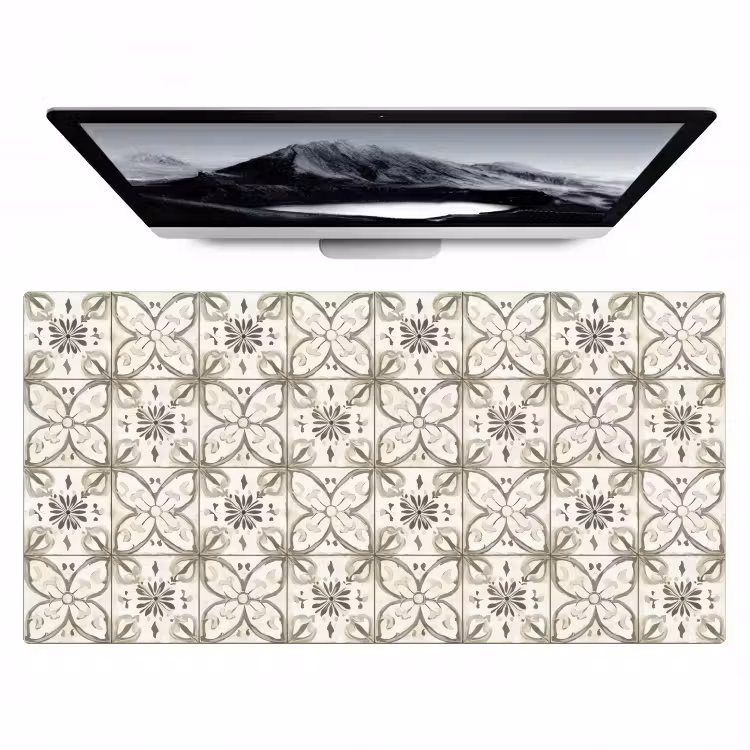 Antiek - Tegel - Beige Muismat XXL klein 681 -zzz3d