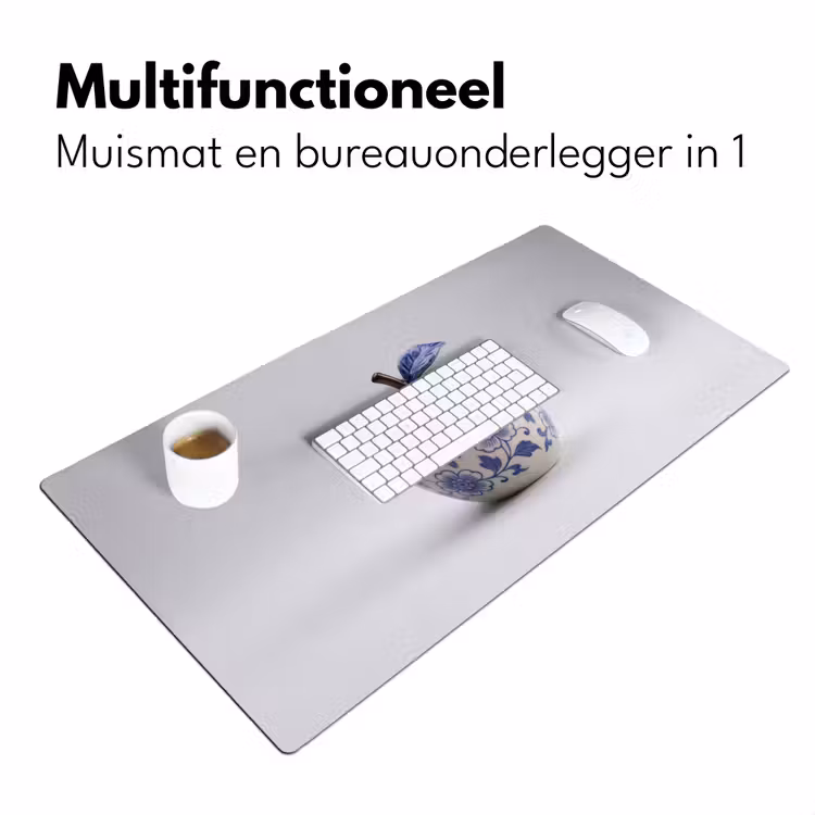 Appel - Blauw - Klassiek Muismat XXL klein -sfeer4