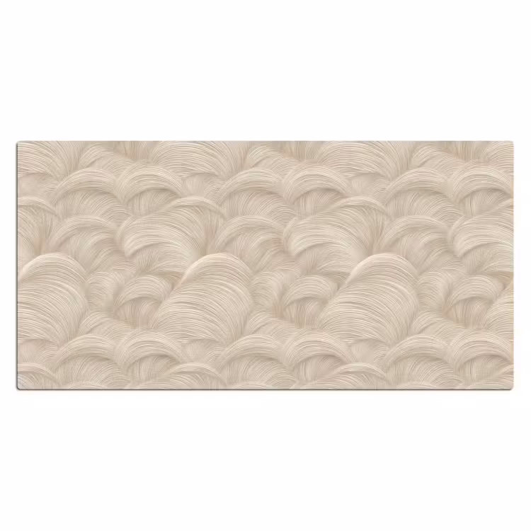 Bogen - Patroon - Beige Muismat XXL klein 681 -3d_leeg