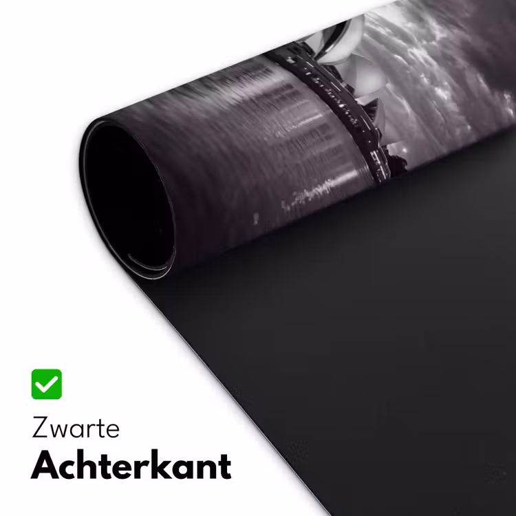 Architectuur - Water - Stad - Modern - Zwart-wit Muismat XXL klein -sfeer2