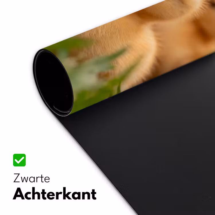 Pijltje - Eend - Natuur - Geel Muismat XXL klein -sfeer2