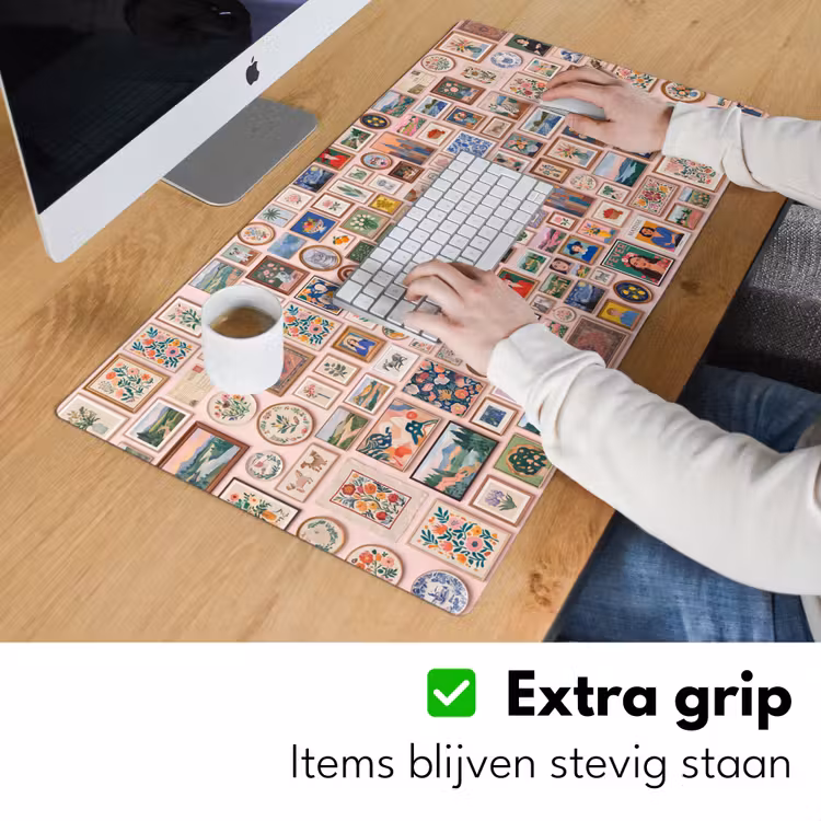 Kunst - Collectie - Decoratie - Modern - Kleurrijk Muismat XXL klein -sfeer3