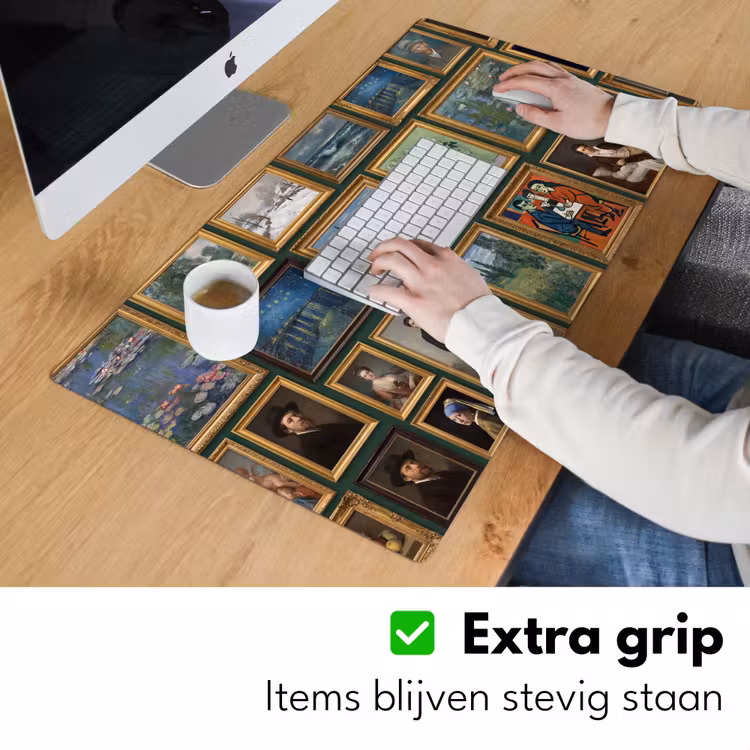 Kunst - Schilderijen - Collectie - Klassiek - Groen Muismat XXL klein -sfeer3