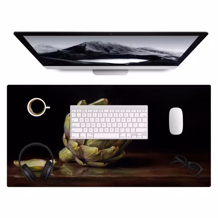 Desk Mat - Artichoke - Food - Classic - Artichok - Eten - Klassiek Muismat XXL klein
