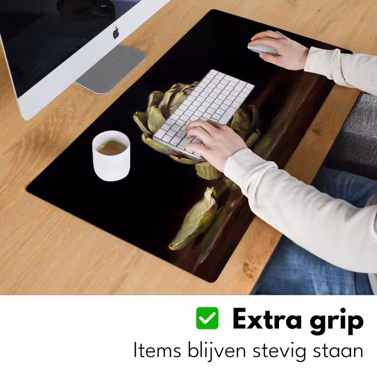 Desk Mat - Artichoke - Food - Classic - Artichok - Eten - Klassiek Muismat XXL klein