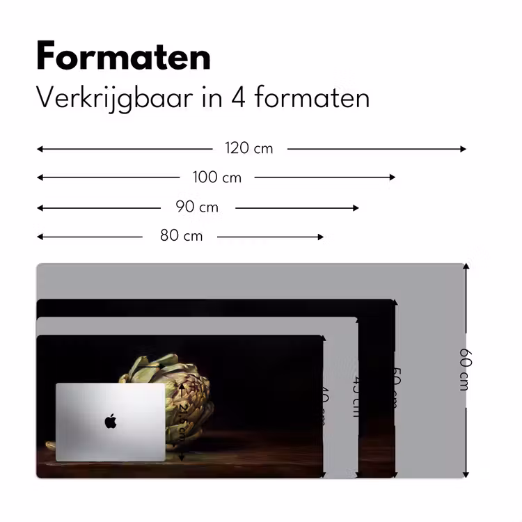Desk Mat - Artichoke - Food - Classic - Artichok - Eten - Klassiek Muismat XXL klein