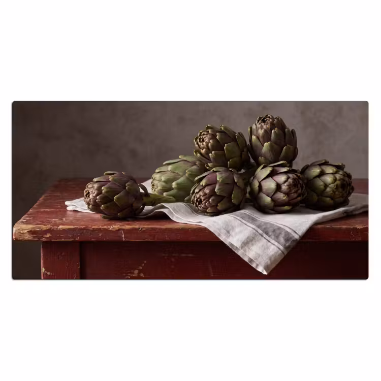 Desk Mat - Artichoke - Food - Rustic - Artisjok - Eten - Rustiek Muismat XXL klein