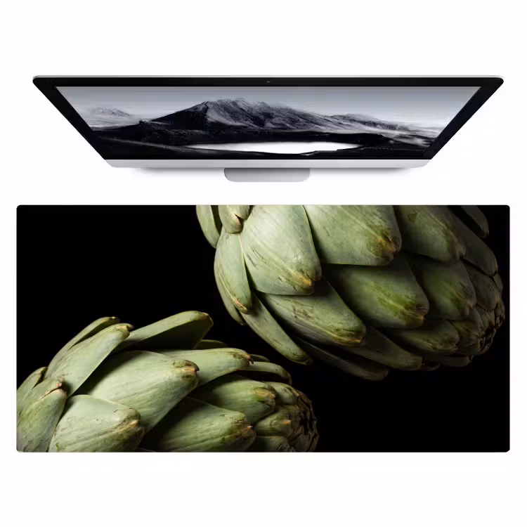 Desk Mat - Artichoke - Green - Food - Artisjok - Groen - Eten Muismat XXL klein