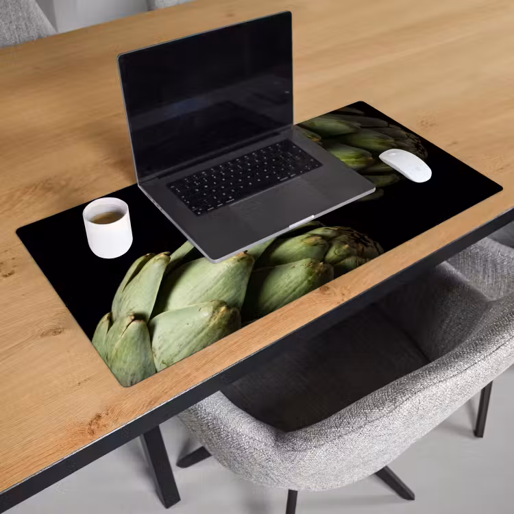 Desk Mat - Artichoke - Green - Food - Artisjok - Groen - Eten Muismat XXL klein