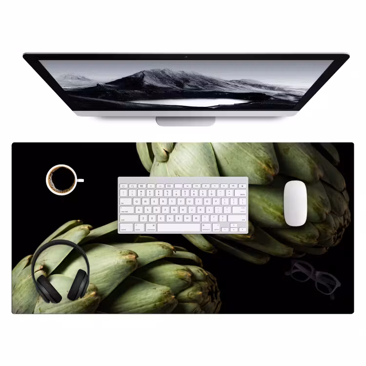 Desk Mat - Artichoke - Green - Food - Artisjok - Groen - Eten Muismat XXL klein