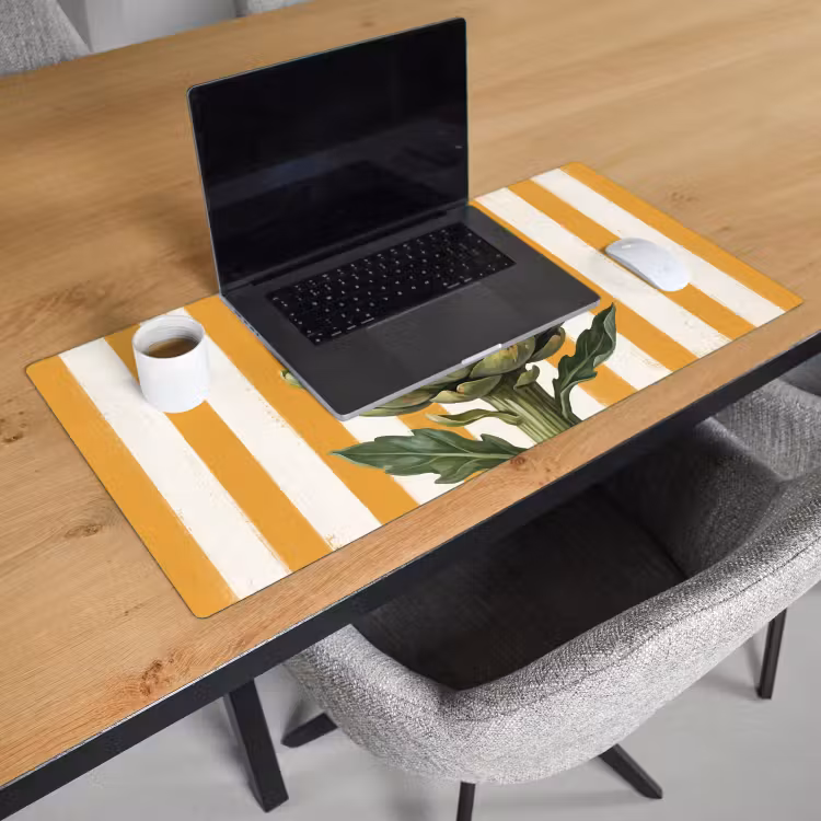 Desk Mat - Artichoke - Modern - Vegetable - Artisjok - Modern - Groente Muismat XXL klein