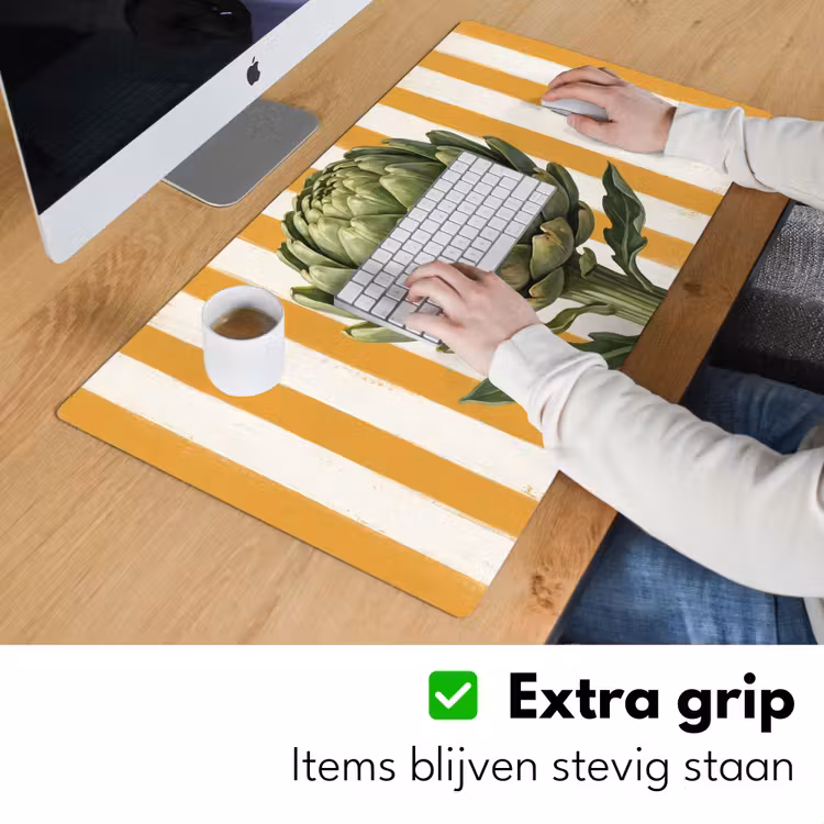 Desk Mat - Artichoke - Modern - Vegetable - Artisjok - Modern - Groente Muismat XXL klein