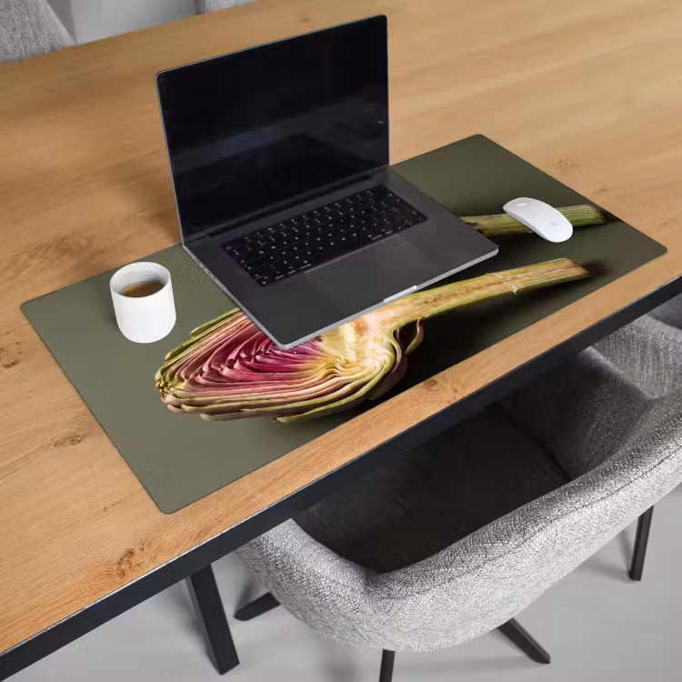 Desk Mat - Artichoke - Purple - Food - Artisjok - Paars - Voedsel Muismat XXL klein