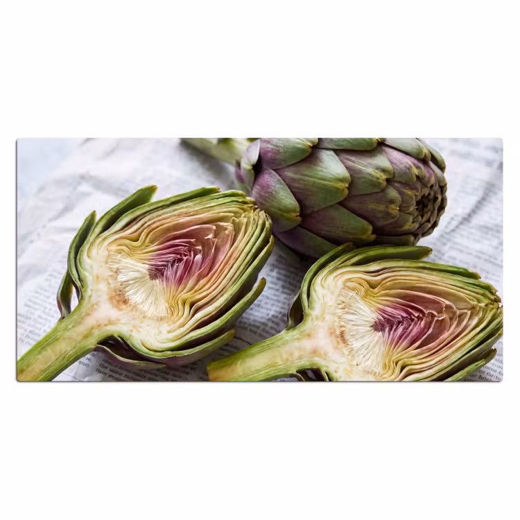 Desk Mat - Artichoke - Sliced - Food - Artisjok - Doorgesneden - Eten Muismat XXL klein