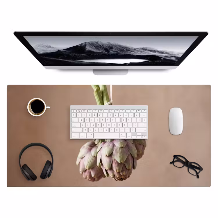 Desk Mat - Artichokes - Hanging - Vegetables - Artisjokken - Hangend - Groenten Muismat XXL klein