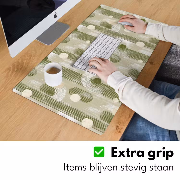 Artistiek - Modern - Groen Muismat XXL klein 681 -sfeer3