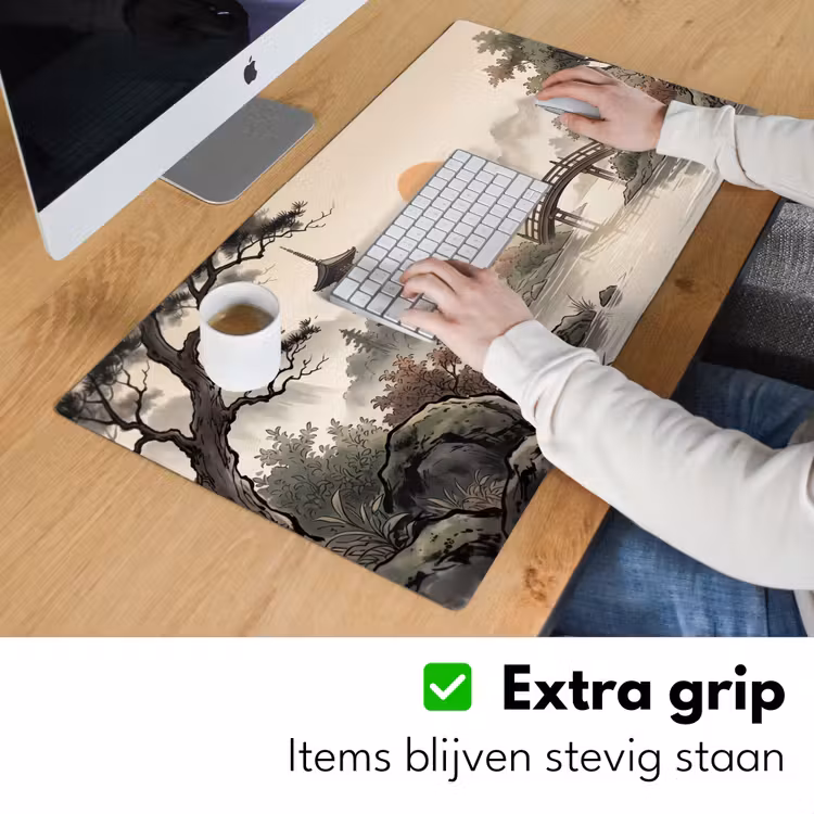 Azië - Landschap - Kleurrijk Muismat XXL klein -sfeer3