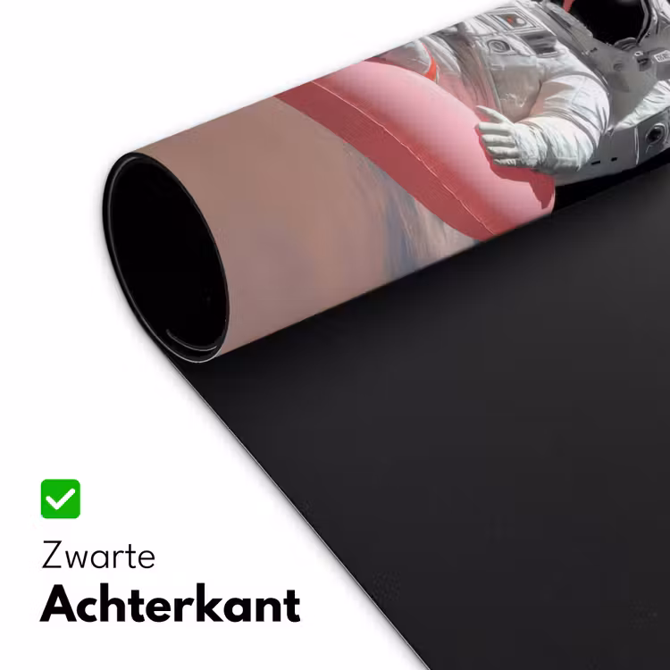 Astronaut - Flamingo - Zwemband - Roze Muismat XXL klein -sfeer2