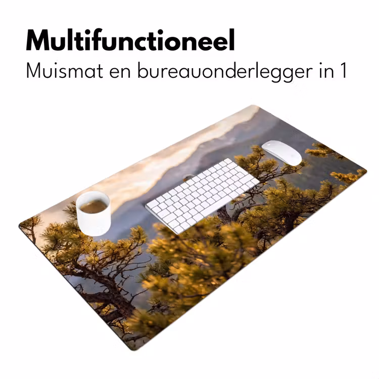 Zeearend - Boom - Bergen - Groen Muismat XXL klein -sfeer4