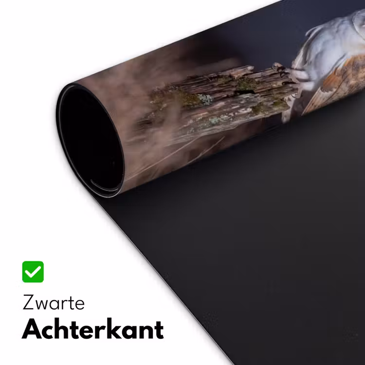 Kerkuil - Maan - Nacht Muismat XXL klein -sfeer2