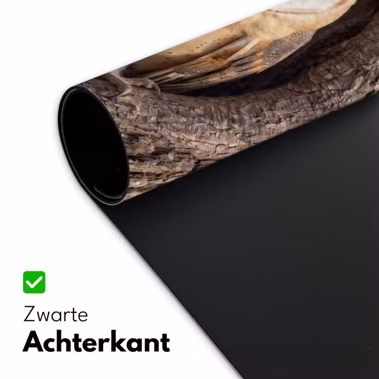 Kerkuil - Boom - Natuur - Bruin Muismat XXL klein -sfeer2