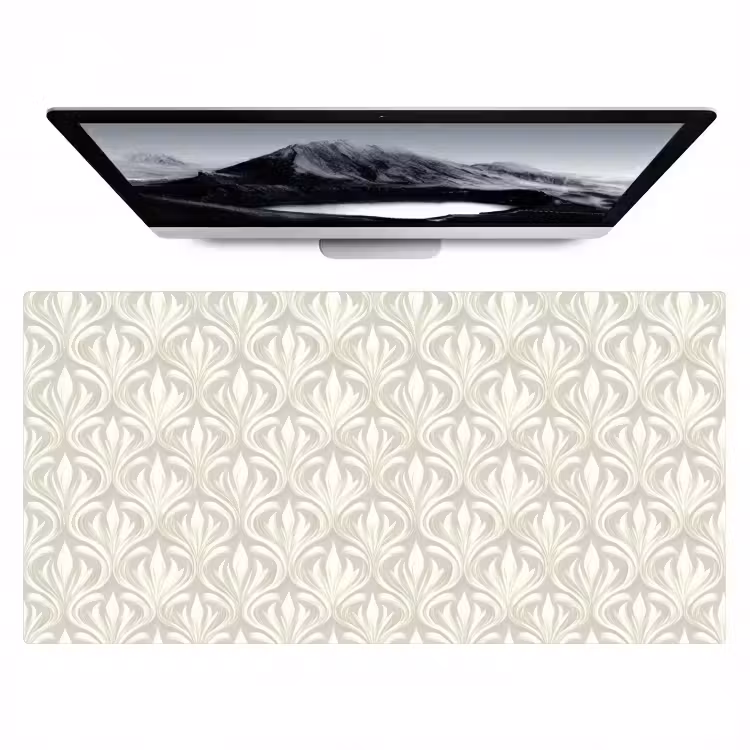 Barok - Patroon - Beige Muismat XXL klein 681 -zzz3d