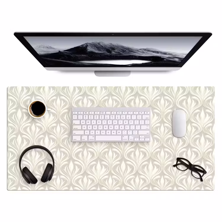 Barok - Patroon - Beige Muismat XXL klein 681 -3d