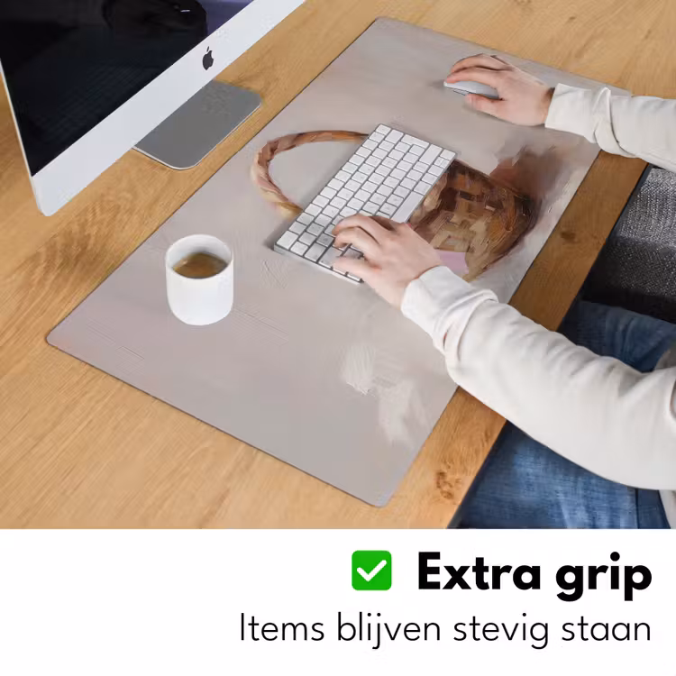 Mand - Eieren - Roze Muismat XXL klein -sfeer3