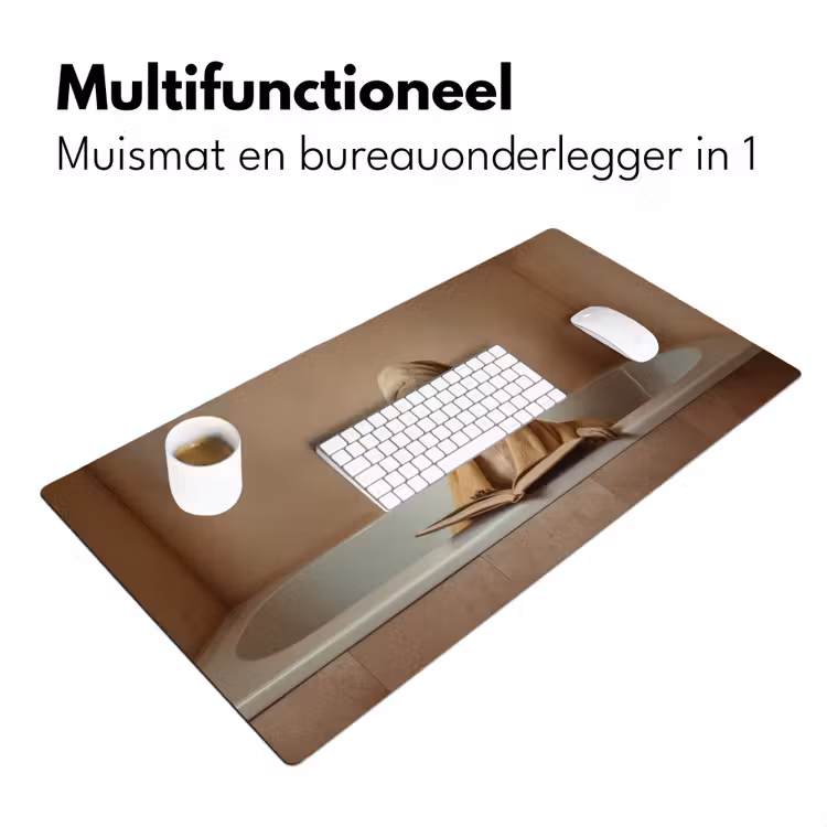 Bad - Hond - Boek - Zonnebril Muismat XXL klein -sfeer4