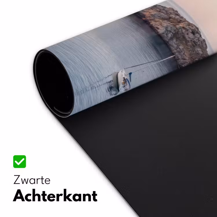 Desk Mat - Bay - boats - sunset - Baai - boten - zonsondergang Muismat XXL klein