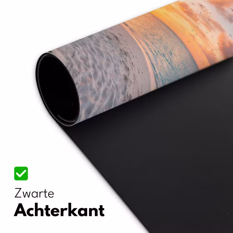 Strand - Zonsondergang - Palmbomen - Tropisch - Natuur Muismat XXL klein -sfeer2