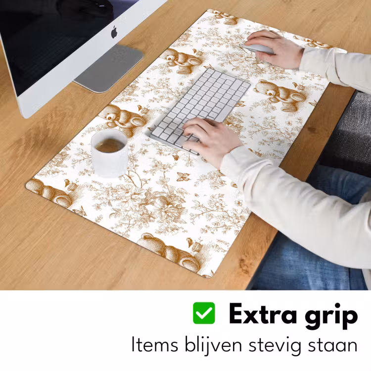 Beer - Tijdloos - Bruin Muismat XXL klein 681 -sfeer3