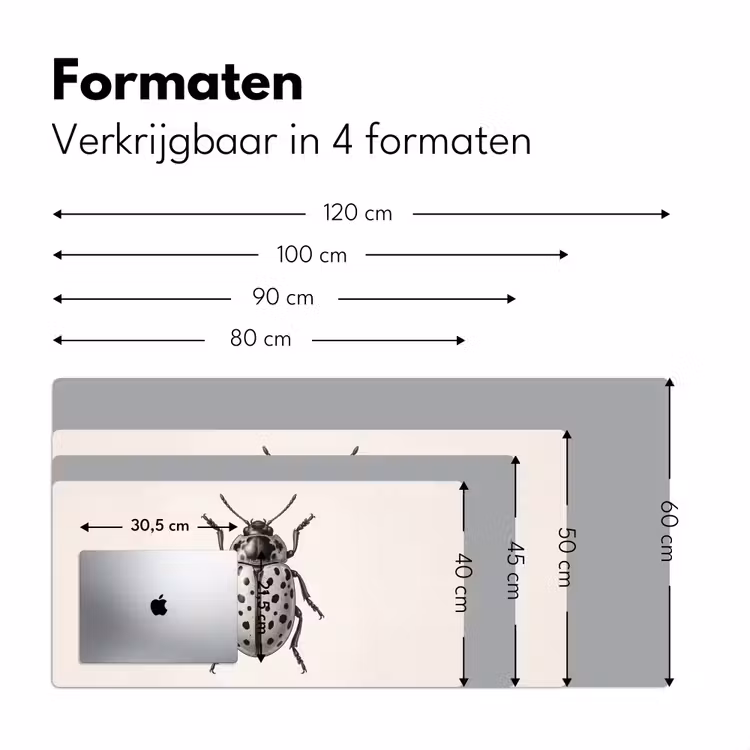 Kever - Insect - Vintage Muismat XXL klein -sfeer5