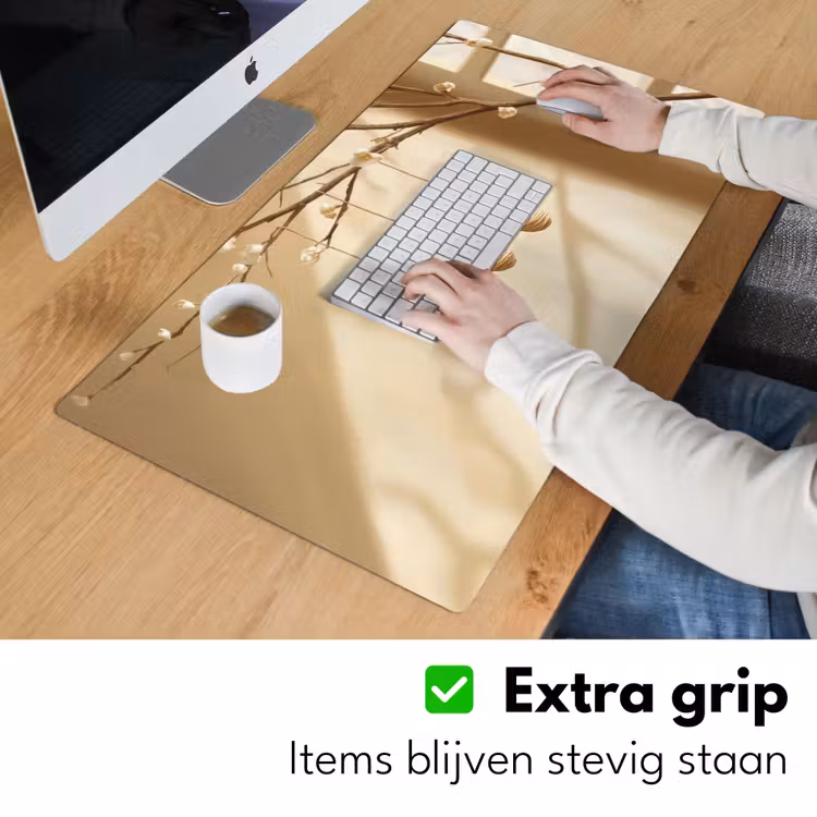 Beige - Paastak - Eieren Muismat XXL klein -sfeer3