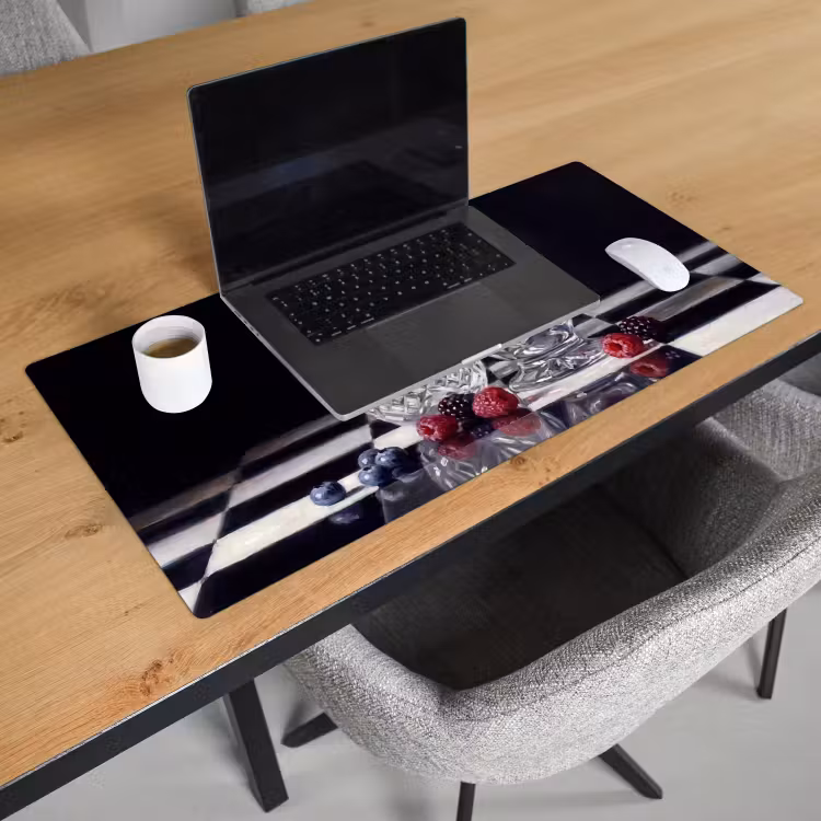 Desk Mat - Berries - Crystal - Still Life - Bessen - Kristal - Stilleven Muismat XXL klein