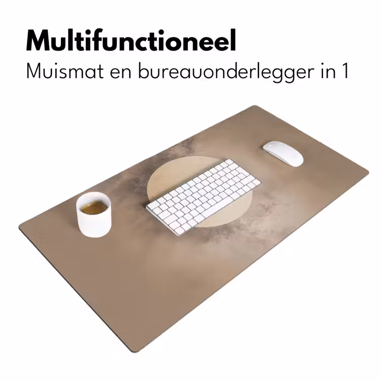 Vogel - Beige - Japandi Muismat XXL klein -sfeer4