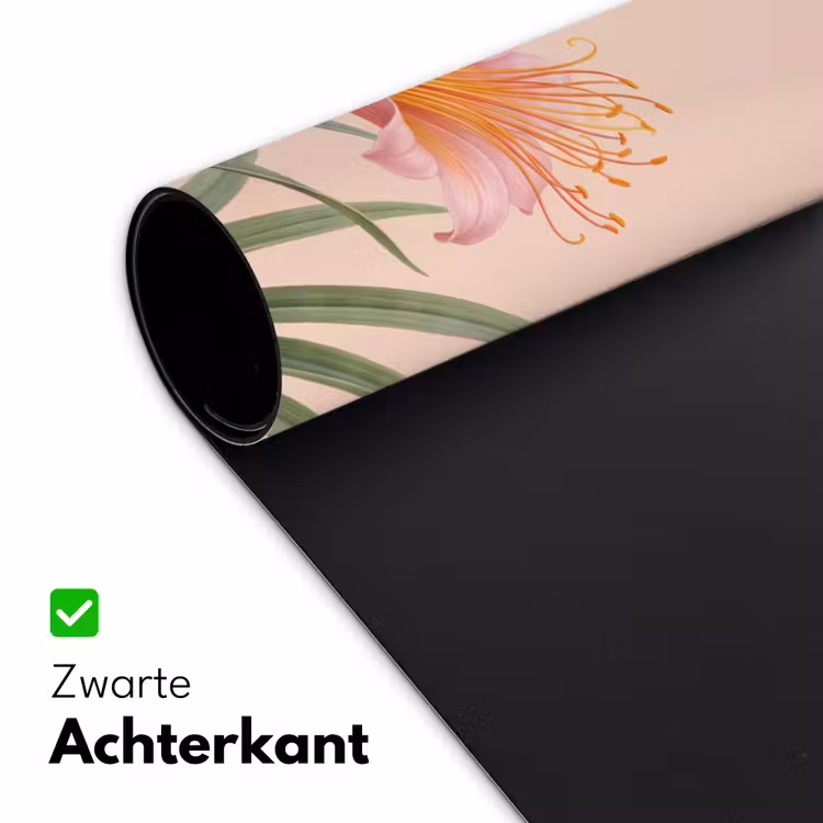 Vogel - Bloem - Natuur - Roze Muismat XXL klein -sfeer2
