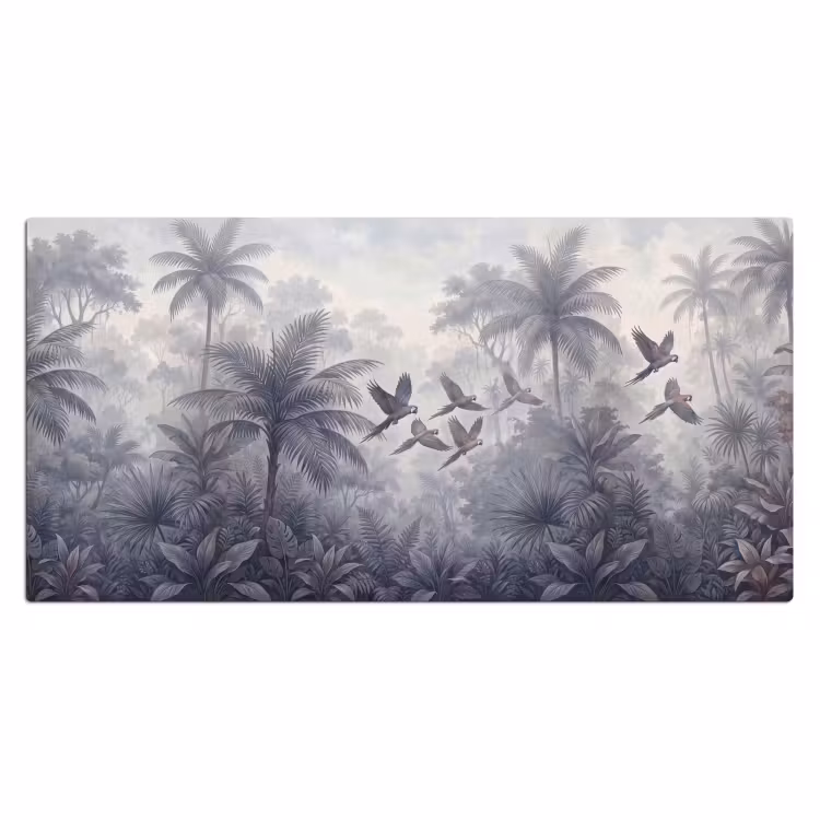 Vogel - Vliegend - Jungle - Vintage - Dieren Muismat XXL klein -3d_leeg