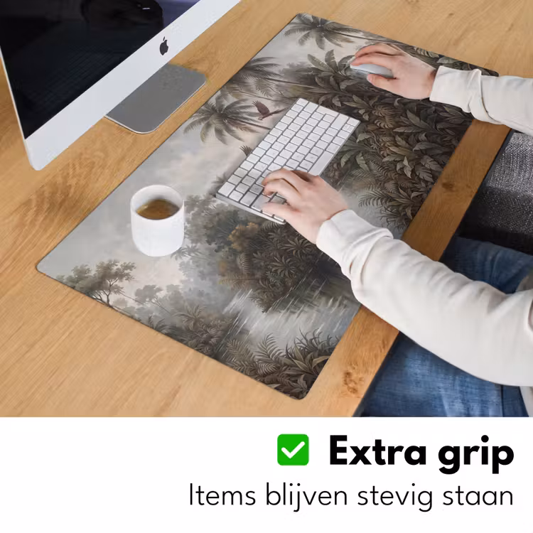 Vogel - Vliegend - Tropisch - Landschap - Klassiek Muismat XXL klein -sfeer3