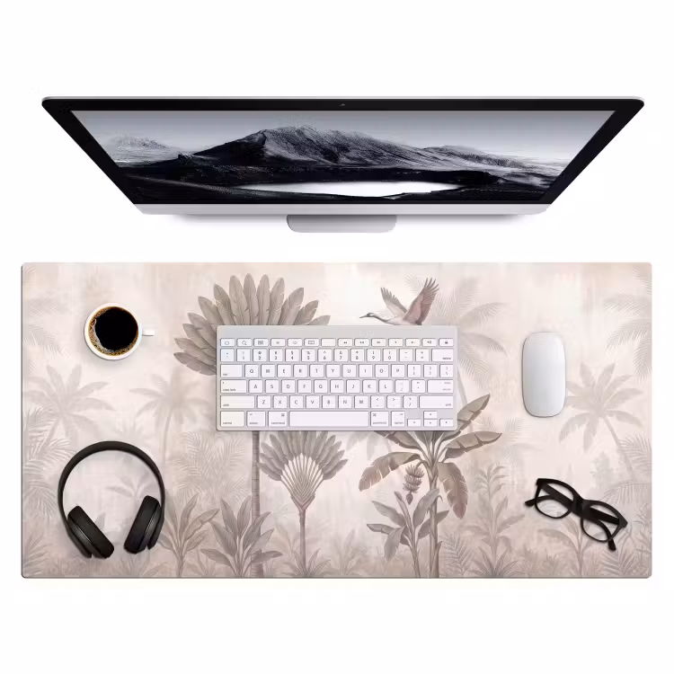 Vogel - Tropisch - Jungle - Natuur - Beige Muismat XXL klein -3d
