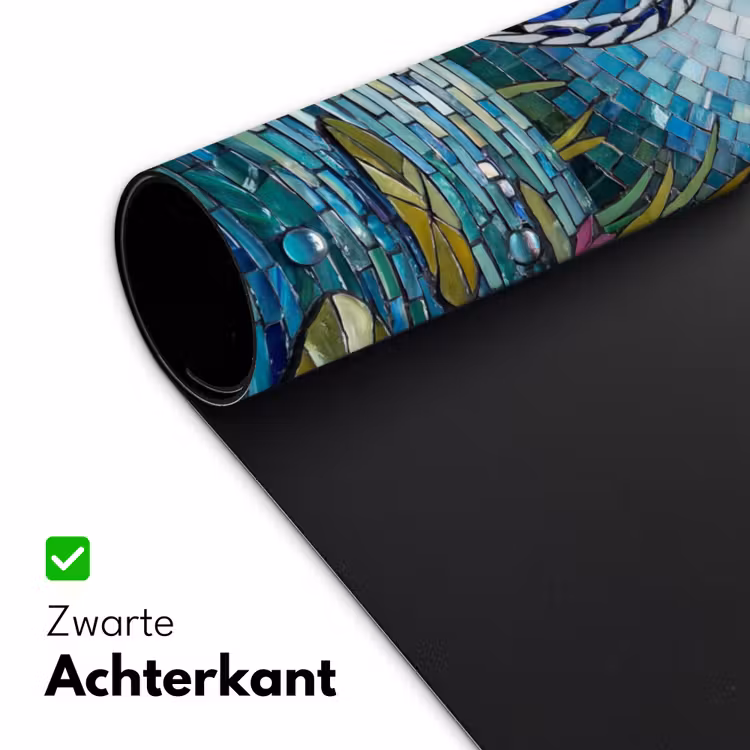 Vogel - Water - Natuur - Abstract - Blauw Muismat XXL klein -sfeer2