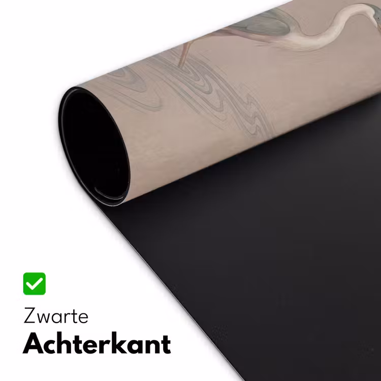 Vogel - Water - Natuur - Vintage Muismat XXL klein -sfeer2