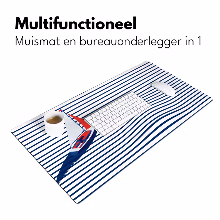 Boot - Water - Abstract - Blauw Muismat XXL klein -sfeer4
