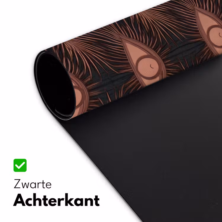 Boheems - Oog - Bruin Muismat XXL klein 681 -sfeer2